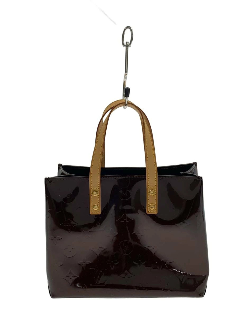 LOUIS VUITTON Lead Monogram Vernis Enamel Bordeaux